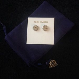 Tory Burch Gold/Silver Double T Earrings